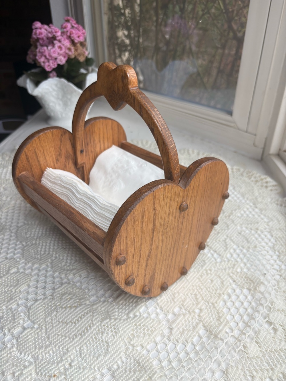 Heart napkin holder